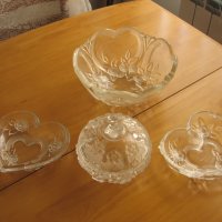 уникални ретро-чаши, стъклени декоративни съдини,  фруктиери, снимка 5 - Декорация за дома - 29161161