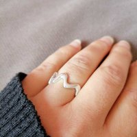 Уникален сребърен пръстен , снимка 2 - Пръстени - 31489736
