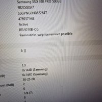 Продавам SSD M.2 Samsung 980 pro 500GB, снимка 4 - Твърди дискове - 44302236