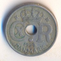 Дания 10 йоре 1925 година, снимка 2 - Нумизматика и бонистика - 38085062