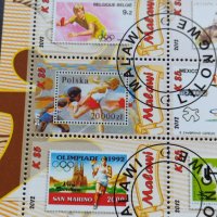 Пощенски марки чиста комплектна серия История на Олимпиадите Пощта Малави - 22461, снимка 2 - Филателия - 36663415