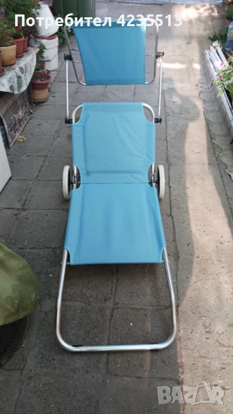 Сгъваем шезлонг , снимка 1