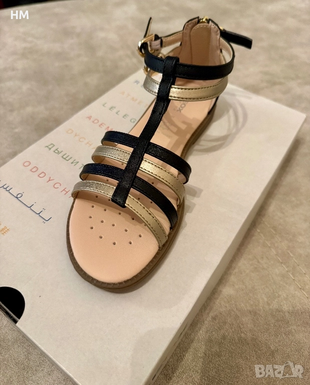 Детски сандали Geox Karly black/platinum, снимка 1