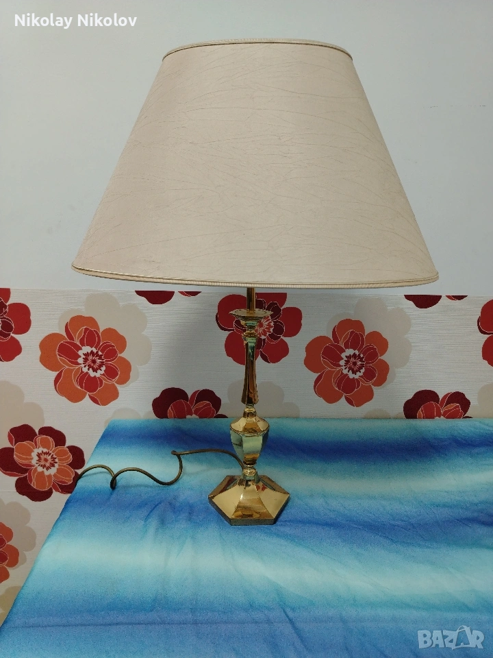 дизайнерска месингова лампа, снимка 1