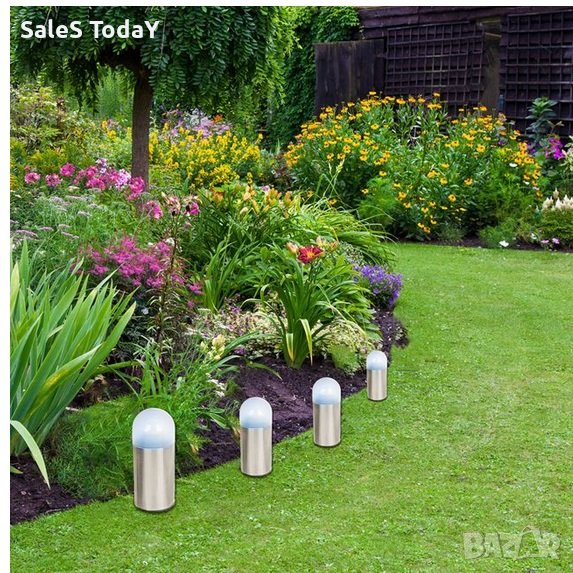 Градинско осветление, Соларна лампа, Соларен фенер, 4x11см, снимка 1