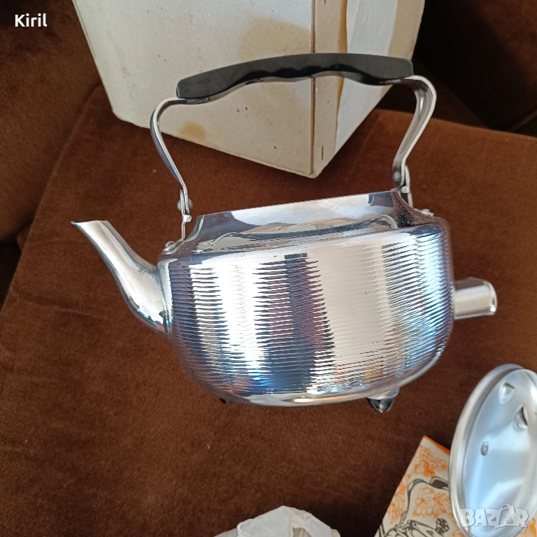 Ретро електрически чайник 2 литра нов, снимка 1