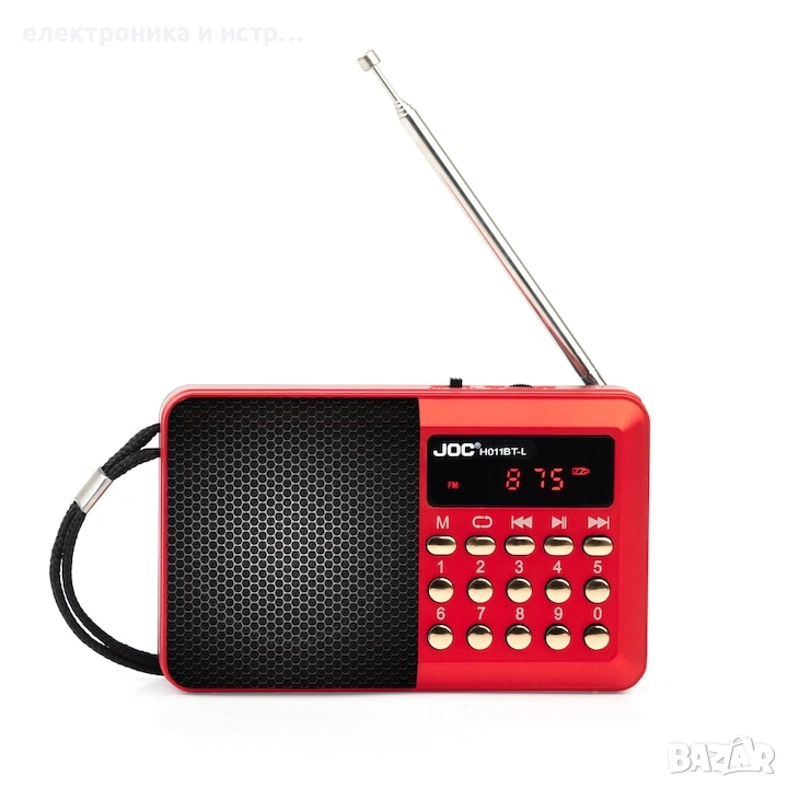Преносимо радио JOC, USB, SD карта, Акумулаторна батерия , снимка 1