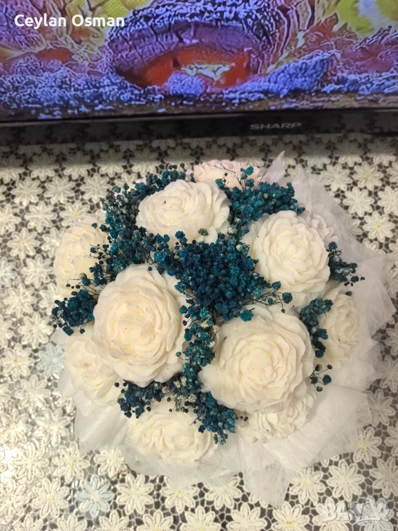 Ароматен букет от соев восък , снимка 1