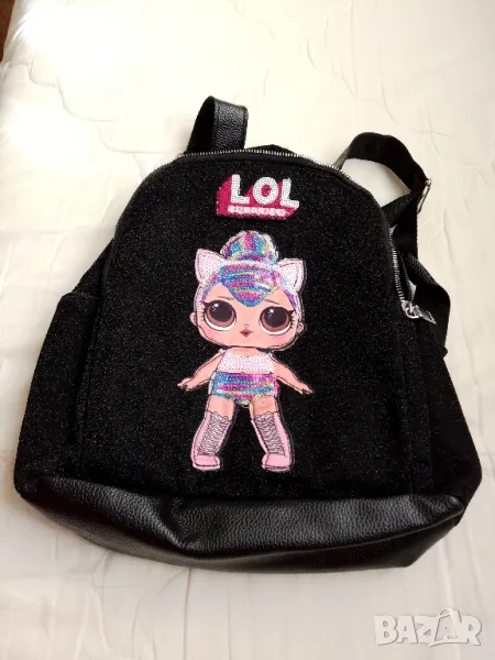 Детска раничка, черна+ подарък , снимка 1