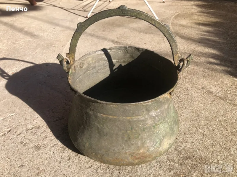 стар меден бакър /менец, котел/, снимка 1