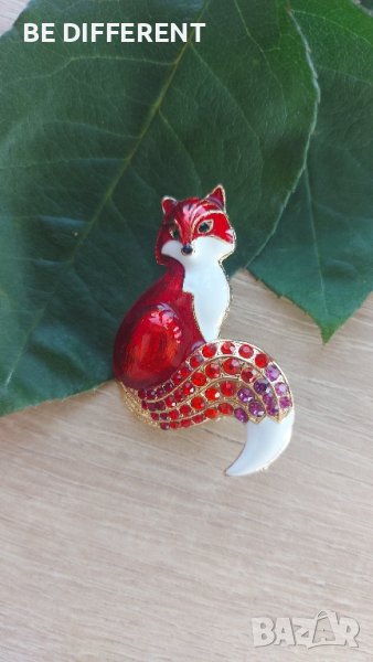 Брошка лисица, снимка 1