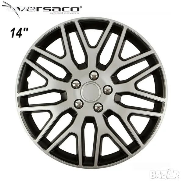 Тасове за джанти 14'' Versaco Dakar Silver/Black, снимка 1