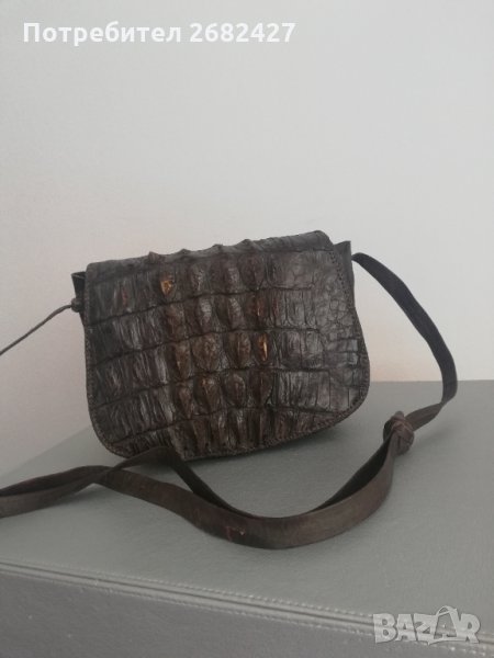 ЧАНТА ОТ 100% КОРКОДИЛСКА КОЖА , снимка 1
