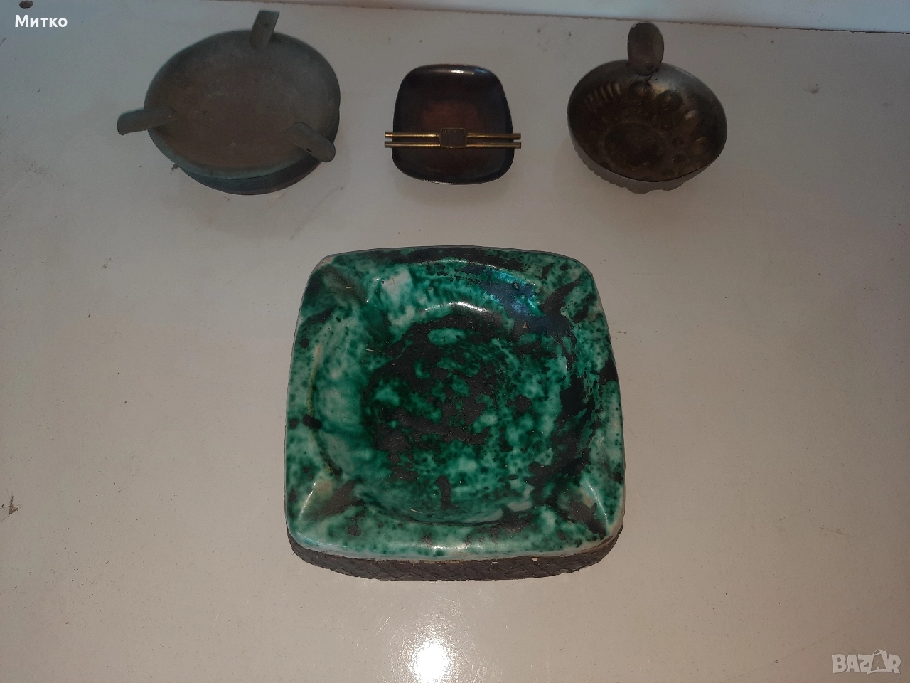 Ретро месингови пепелници, снимка 1