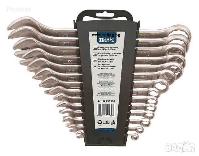 КЛЮЧ ЗВЕЗДОГАЕЧЕН К-Т 14БР 6-32MM НА СТОЙКА BS/239906, снимка 1