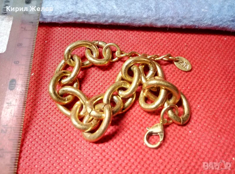 МАРКОВА СТИЛНА ПОЗЛАТЕНА ГРИВНА от БЛАГОРОДНА СТОМАНА на ZARA 43458, снимка 1