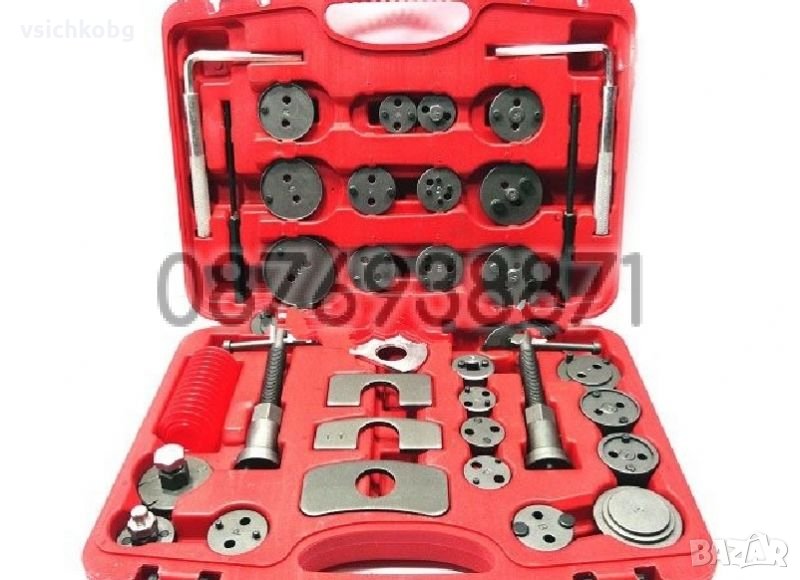 К-т за сваляне на спирачни цилиндри  и накладки с ляво и дясно въртене 35 части с чернена кутия, снимка 1