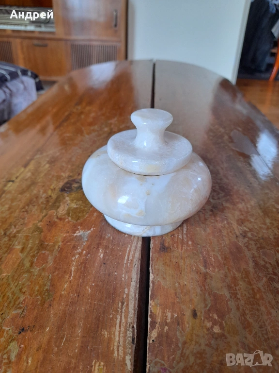 Стара мраморна кутия за бижута #7, снимка 1