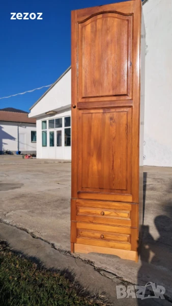 Гардероб единичен масив, снимка 1