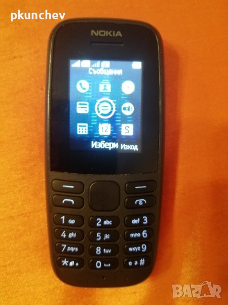 Мобилен телефон Nokia 105 модел TA-1174 Dual SIM BLACK, снимка 1