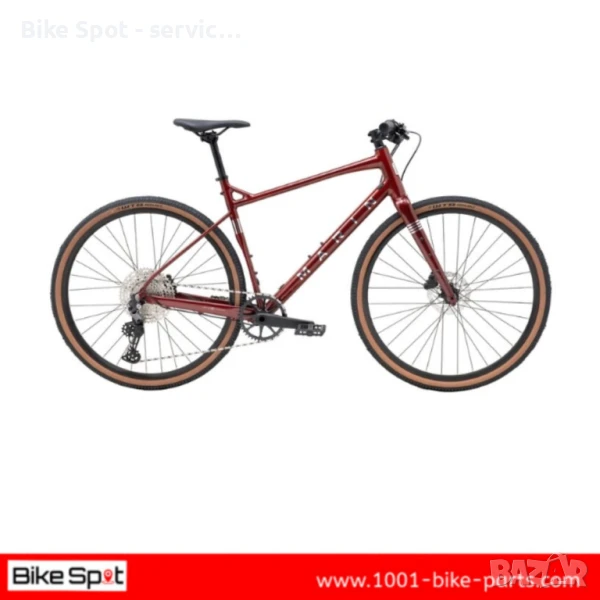 700C - M Marin DSX-2 Alloy Gravel Bike Brick Red 1x12sp Гравъл, снимка 1