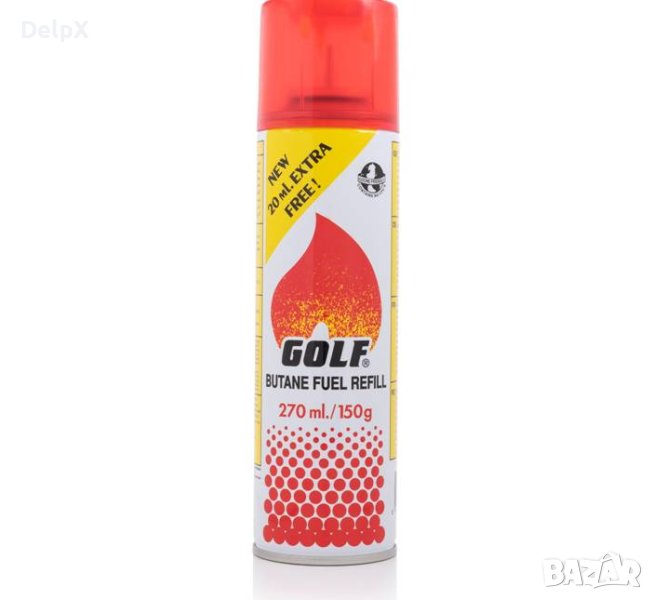 Газ за запалка GOLF/MEGA, универсална, флакон, 270ml, снимка 1