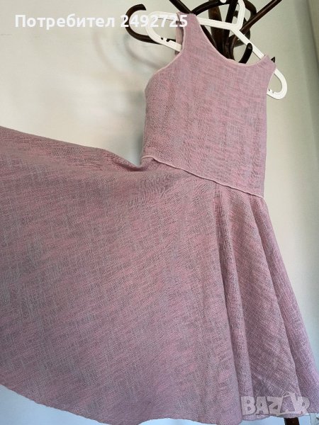 Рокля букле розово, кукленска, снимка 1