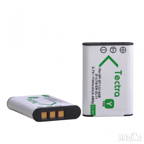 Батерия за Sony NP-BY1 EN-EL11 LI-60B, Sony HDR-AZ1 Nikon Coolpix S550 S560 Olympus FE-370 Optio L50, снимка 1