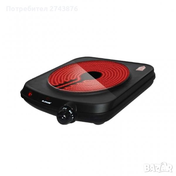 ЕДИНИЧЕН ИНФРАЧЕРВЕН КОТЛОН СЪС СТЪКЛОКЕРАМИЧНА ПЛОЧА ELEKOM ЕК-59 B, снимка 1