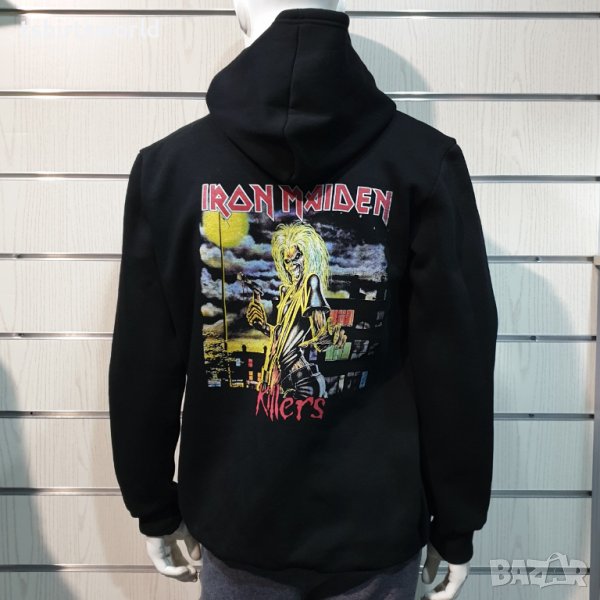 Нов мъжки суичър с дигитален печат на ГЪРБА на музикалната група IRON MAIDEN - KILLERS, снимка 1