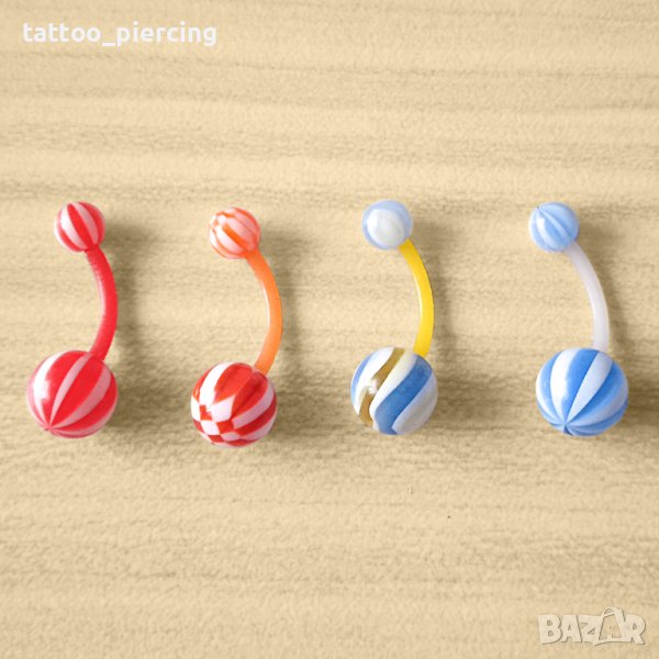 Акрилни обеци за пъп, снимка 1