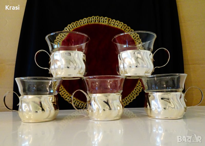 Quist посребрена чаша от месинг плюс термо чаша. , снимка 1