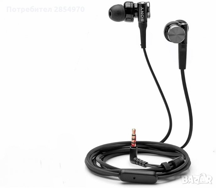 СЛУШАЛКИ SONY MDR-XB50AP EXTRA BASS IN-EAR, снимка 1