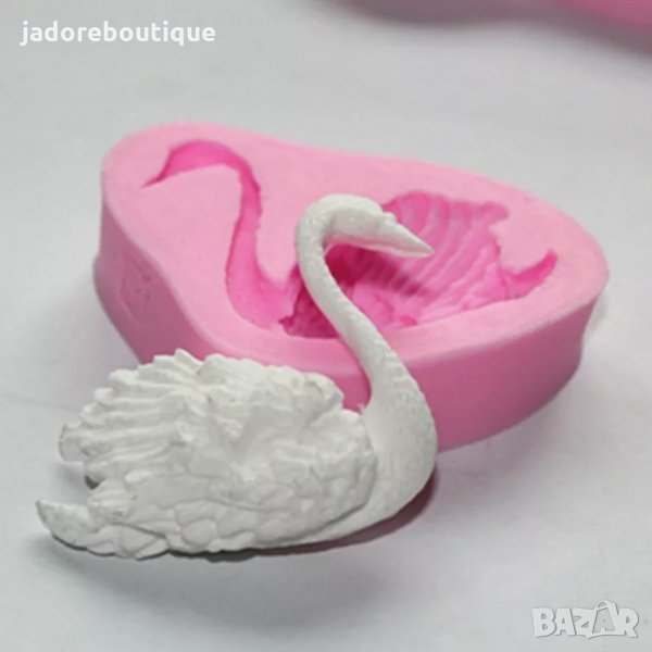 Силиконов молд лебед, снимка 1
