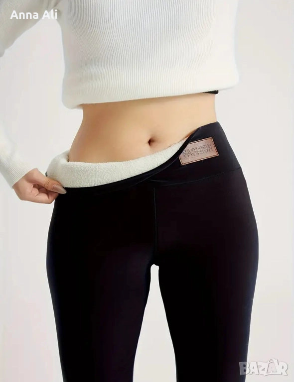 Изключително топъл, еластичен и удобен дамски клин, с подплата , снимка 1