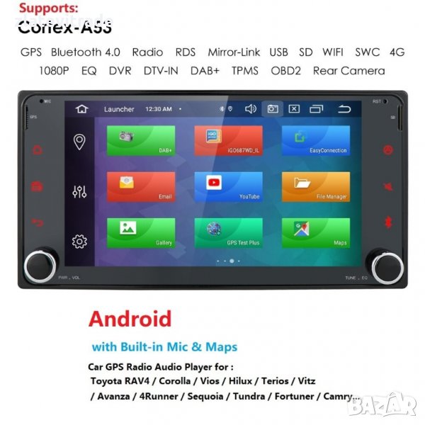 TOYOTA RAV4,Corolla, Vios, Hilux,Terios, Avanza, Fortuner android,9144, снимка 1