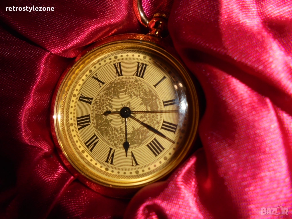 № 8431 Елегантен джобен часовник – кварцов механизъм, снимка 1