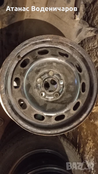 Железни джанти 14 цола - Фолксваген, Шкода, Сеат, снимка 1