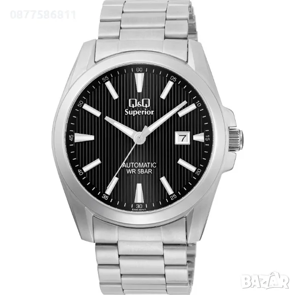 НОВ МЪЖКИ ЧАСОВНИК Q&Q SUPERIOR AUTOMATIC S23A-501VY САМОНАВИВАЩ ЧАСОВНИК QQ АВТОМАТ., снимка 1