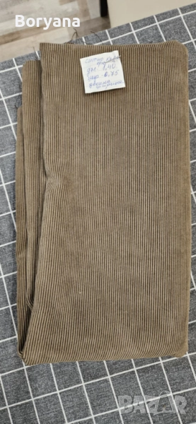 парче плат кадифе кафяв, снимка 1