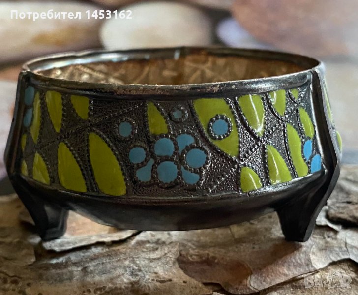 Емайлирано руско съдче за хайвер, снимка 1