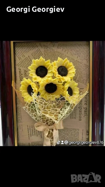 цветя изработени с глицеринов ароматен сапун , снимка 1