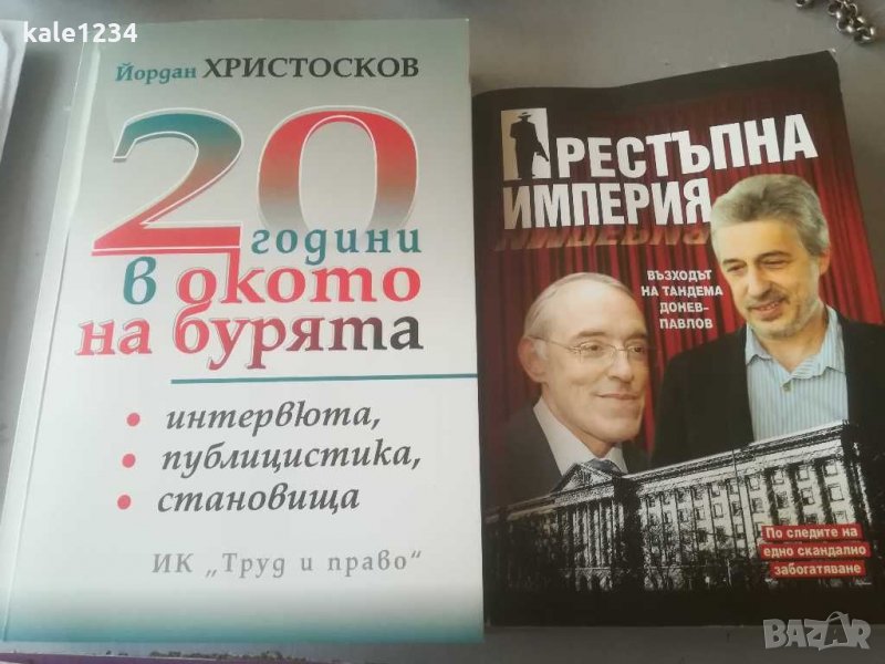 Книга. "20 години в окото на бурята" Йордан Христосков. "Престъпна империя". Книги. , снимка 1