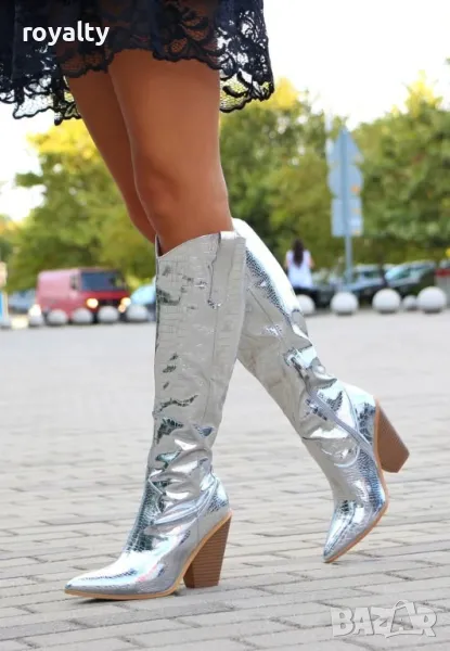 Ботуши на ток - Лак, снимка 1