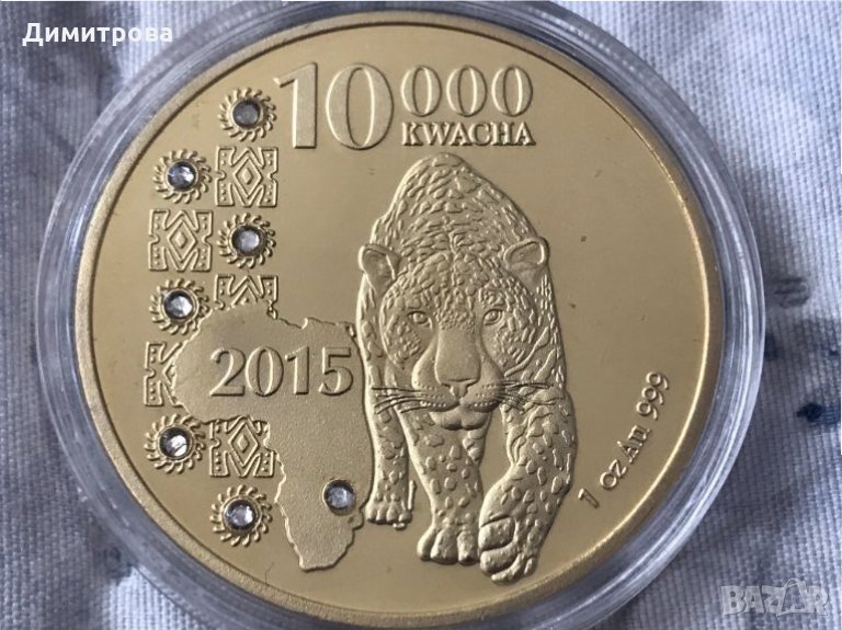 10000 квача Замбия 2014 Гепард, снимка 1