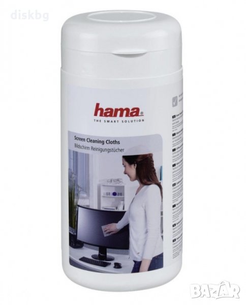Влажни почистващи кърпички НАМА за телефони и екрани TFT, LED, LCD, TV, снимка 1