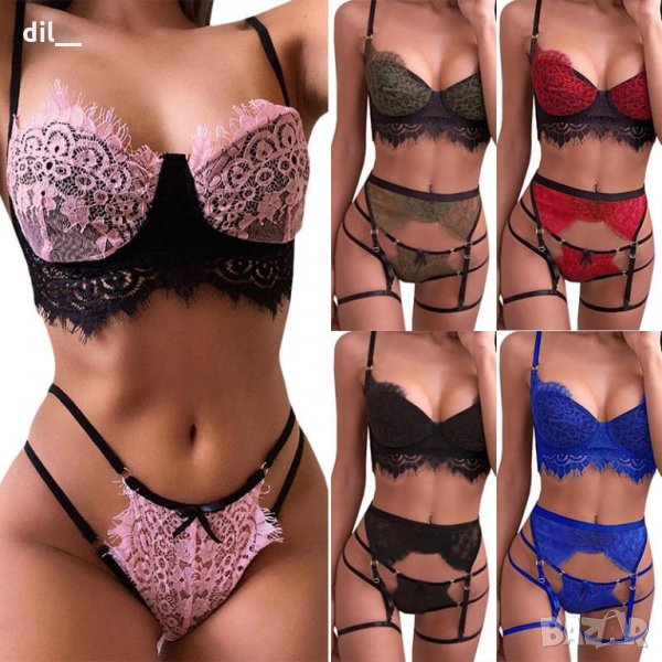 Налични много цветове дамски комплект бельо, снимка 1