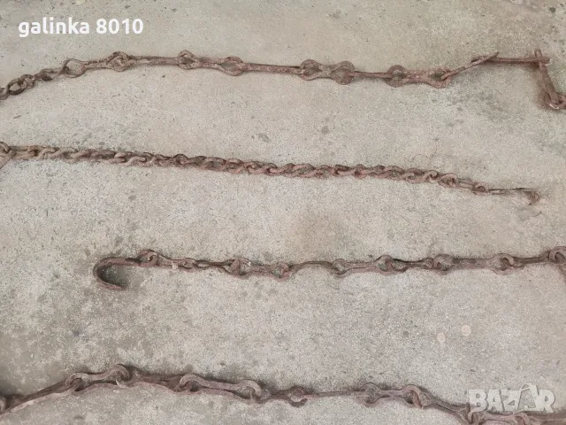 Стари ръчно ковани вириги, снимка 2 - Антикварни и старинни предмети - 55987105