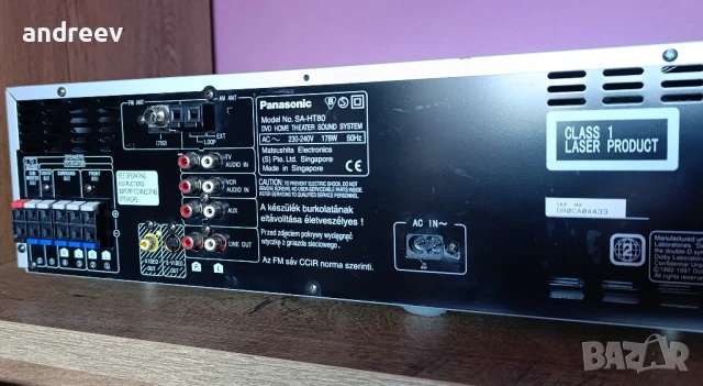 Panasonic SA-HT80, снимка 7 - Ресийвъри, усилватели, смесителни пултове - 51098151