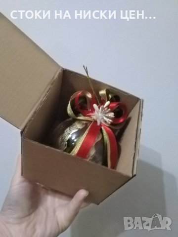 Коледна Топка в кутийка за подарък, снимка 5 - Коледни подаръци - 42733906